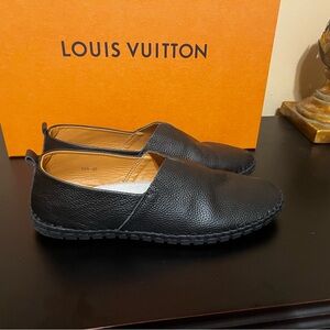 LUODENGLANG Men's Genuine Leather Slip On - Size 12